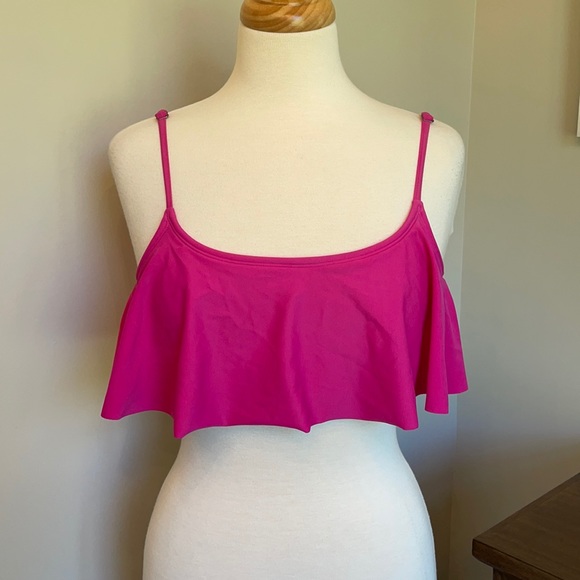 Roxy Hot Pink Ruffle Bikini Top - Picture 10 of 10